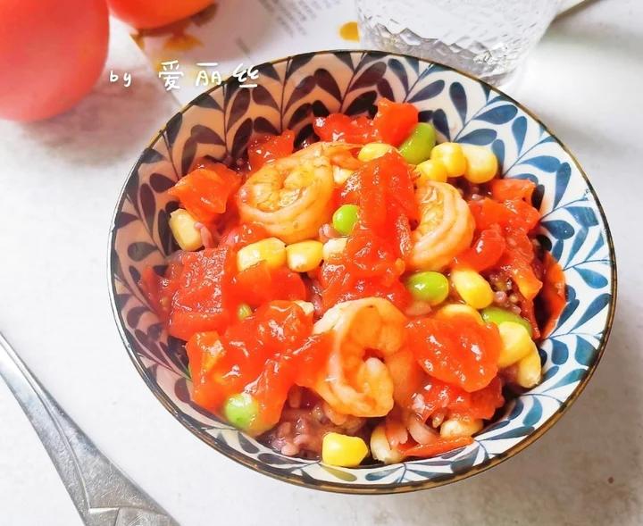 有菜有肉有主食🍅番茄焖饭【松下分体式饭煲】