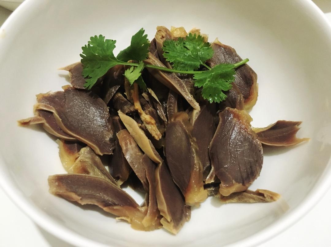 修炼煎蛋做的糟卤鸭胗