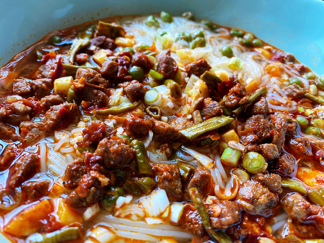 最简单的湖南早餐米粉做法