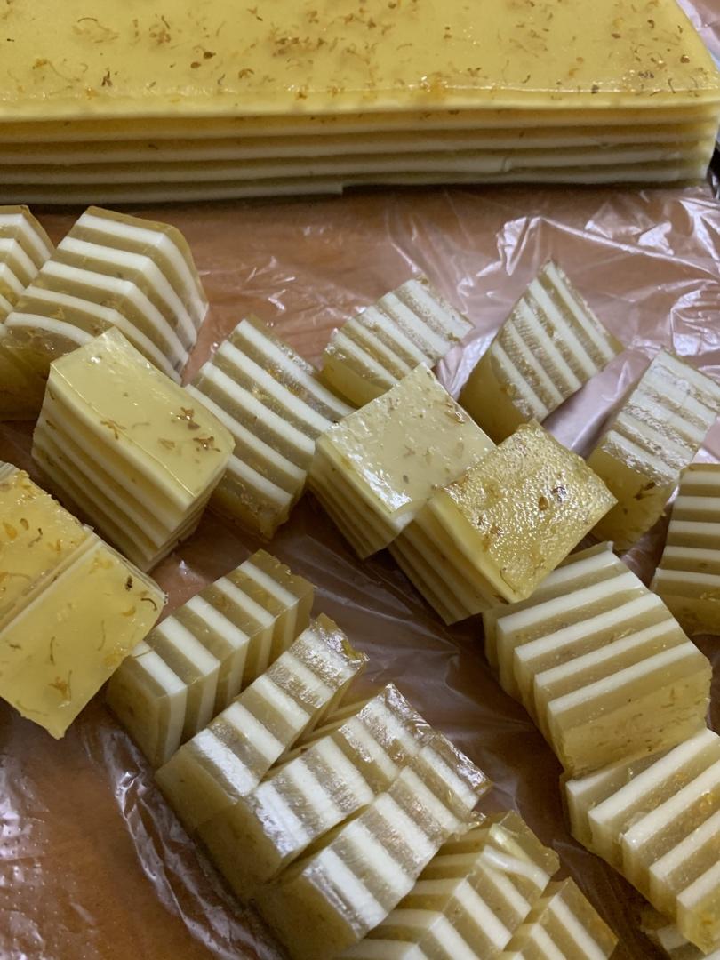 桂花椰汁千层糕(马蹄糕)