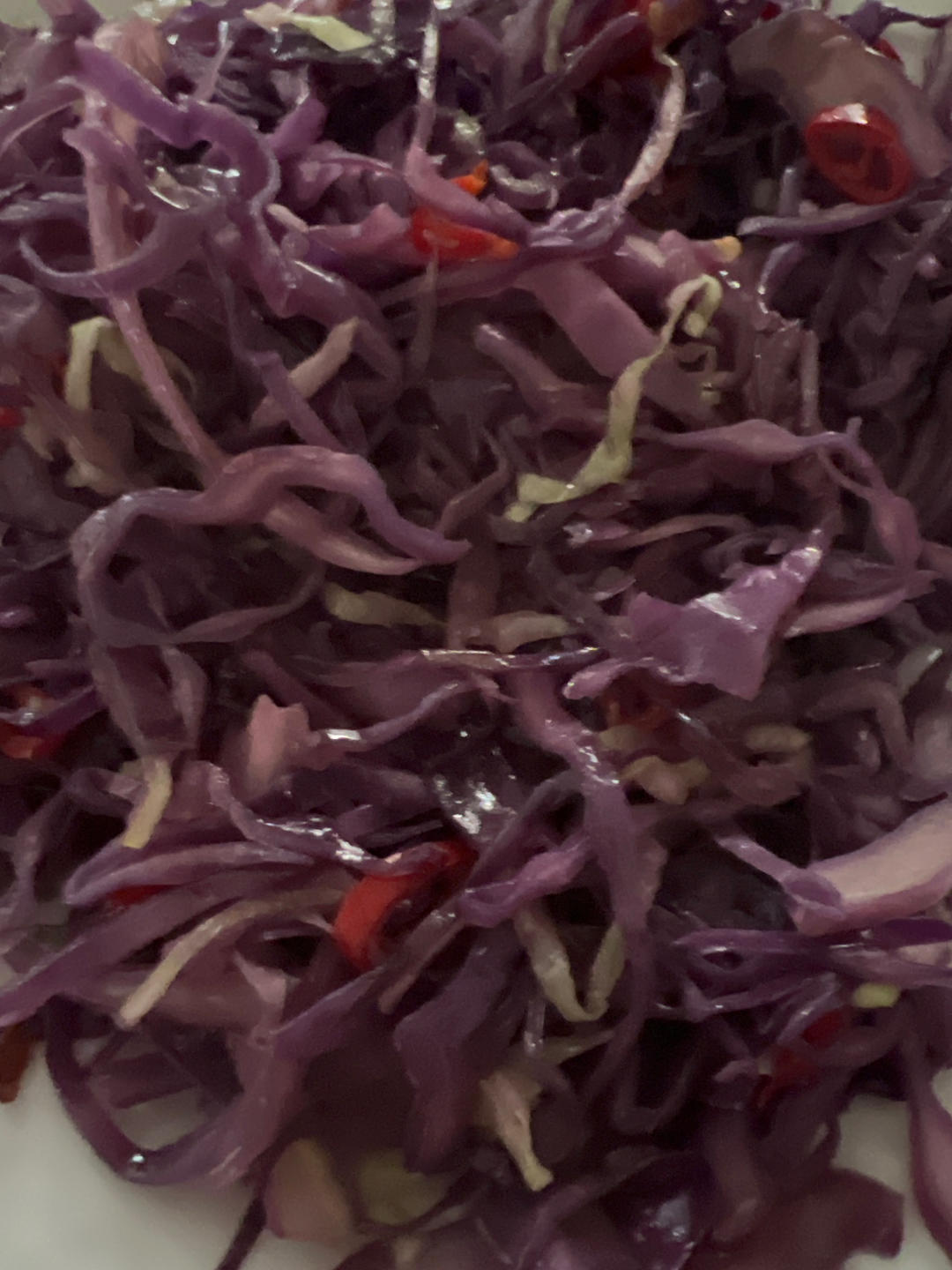 炒紫甘蓝
