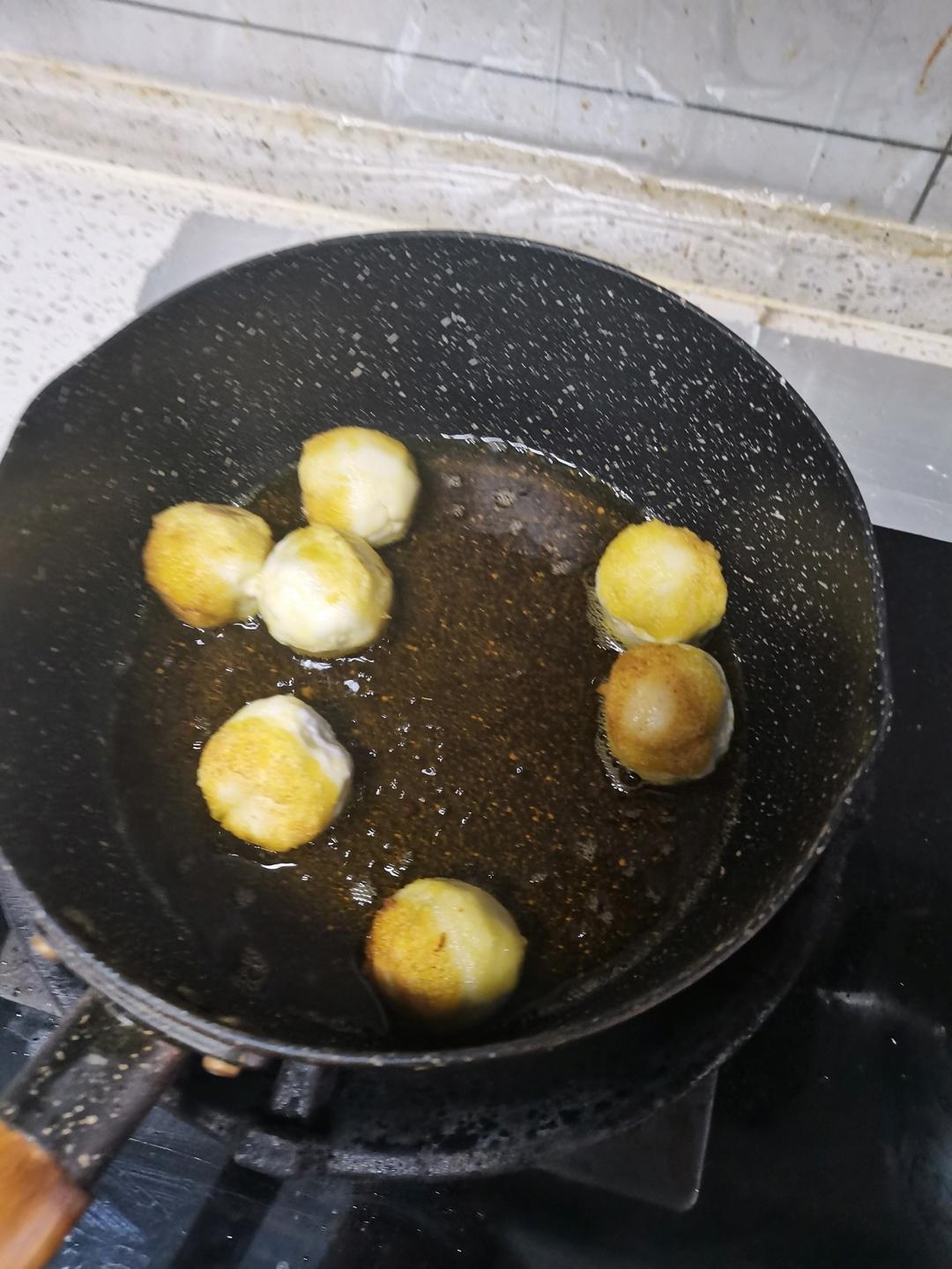 不崩油的炸元宵