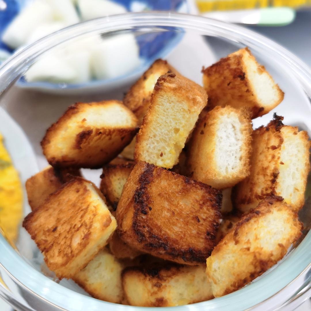 【健康零食】自制面包干