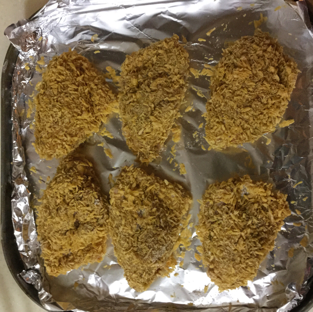 面包糠烤鸡翅