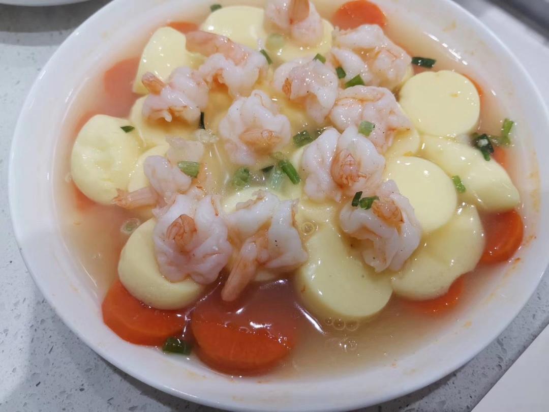 日本豆腐蒸虾仁