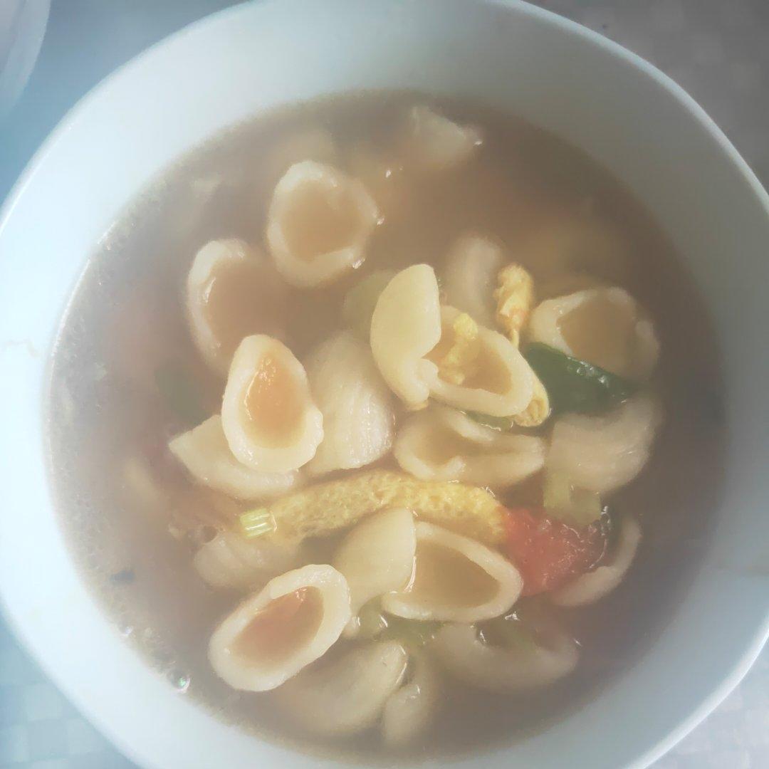 好吃到撑的烩麻食（猫耳朵）汤超级鲜美