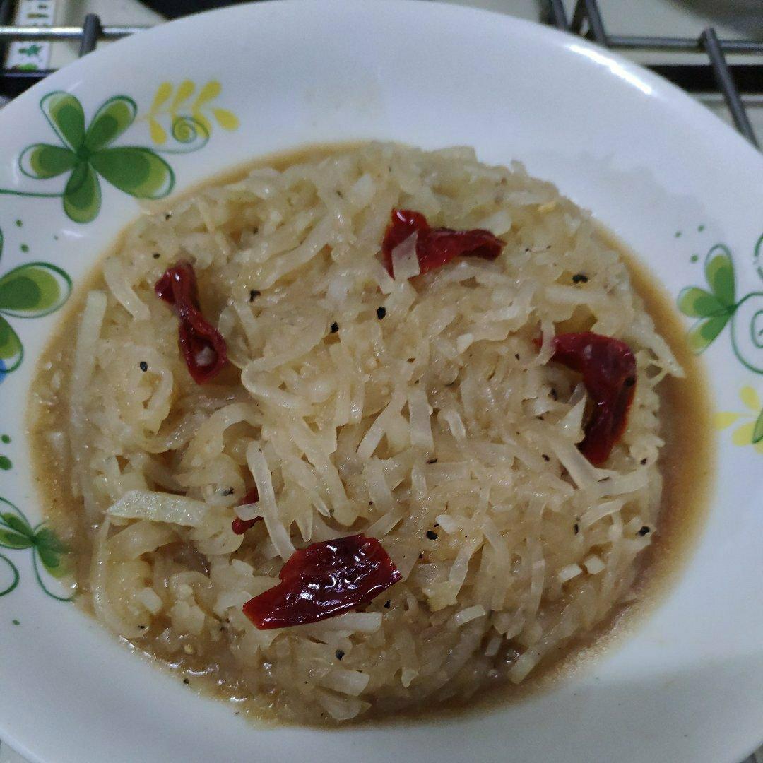 快手下饭菜：炝炒萝卜丝