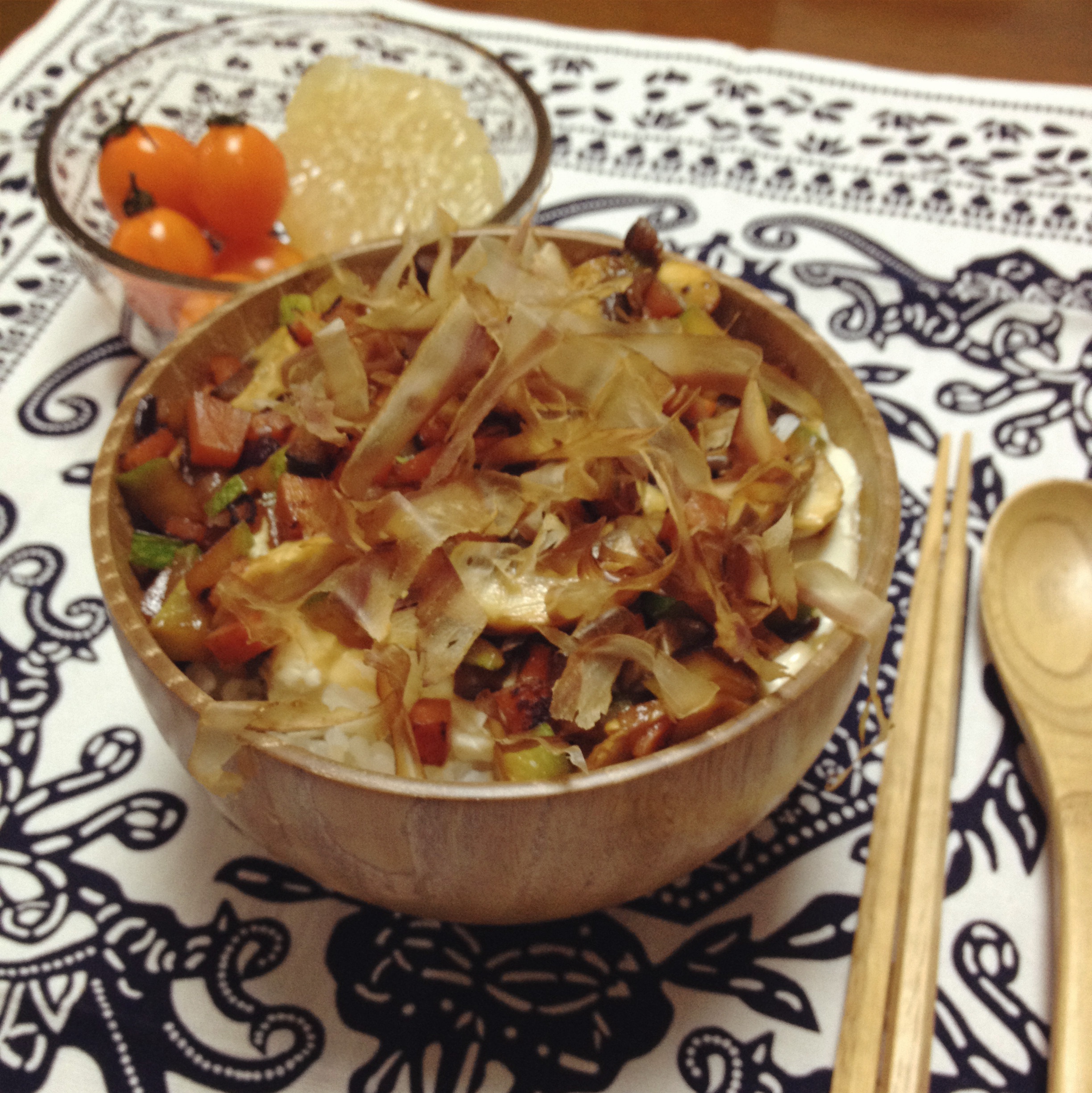 花的懒人料理之明太子豆腐丼