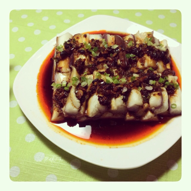 凉拌蒸茄子