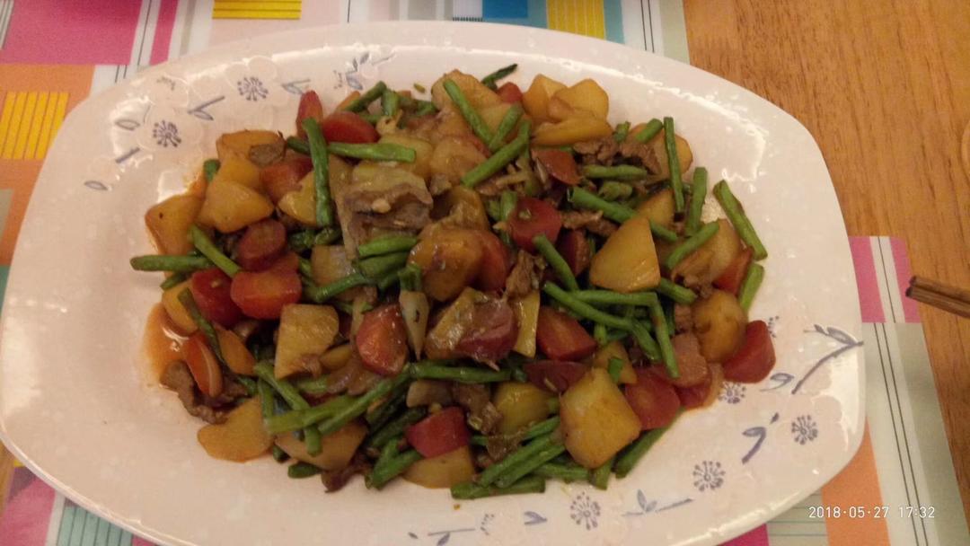 东北土豆炖豆角