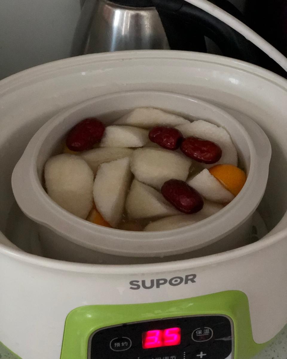 金桔雪梨汤