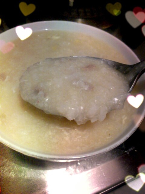 菠菜猪肝粥