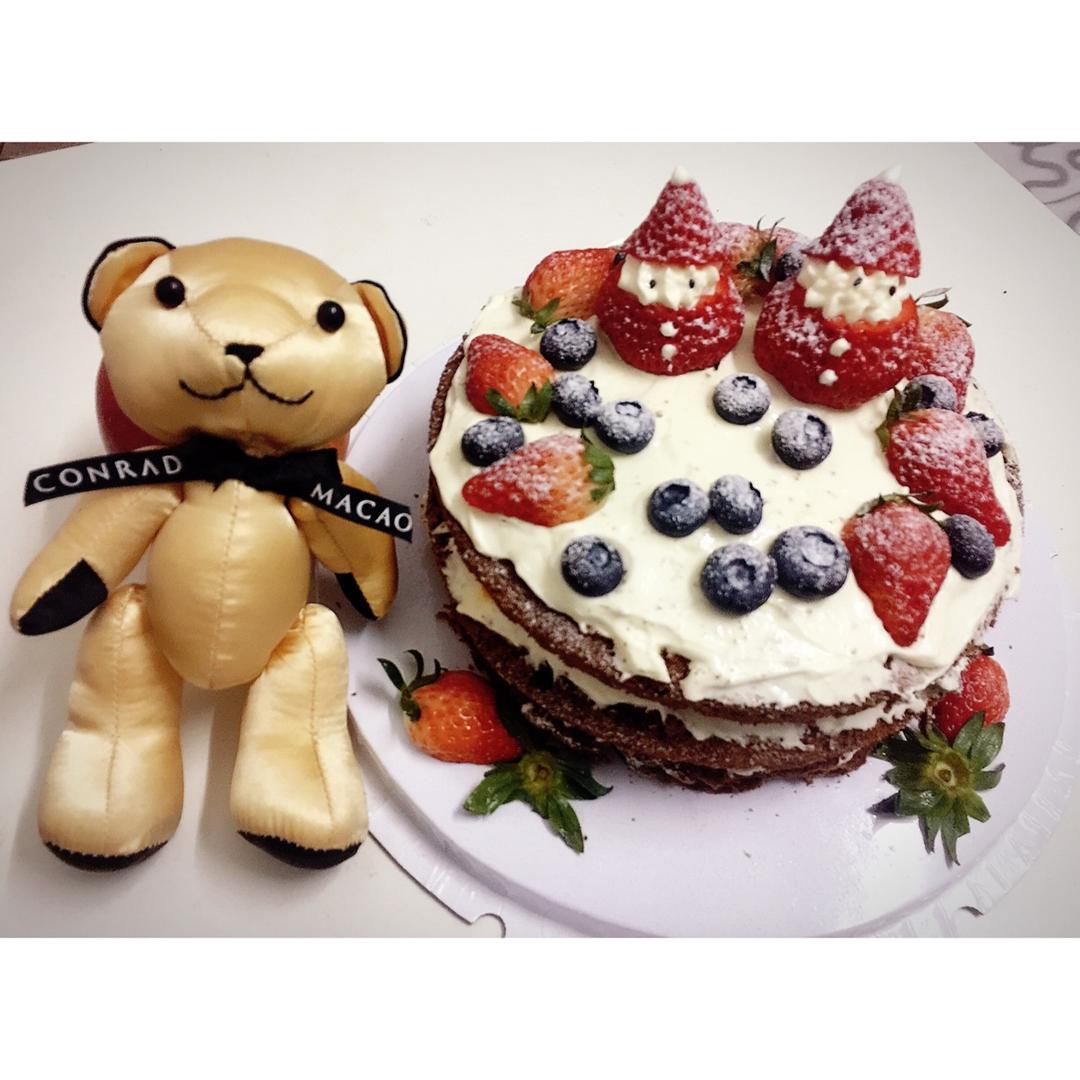 圣诞呆萌裸蛋糕