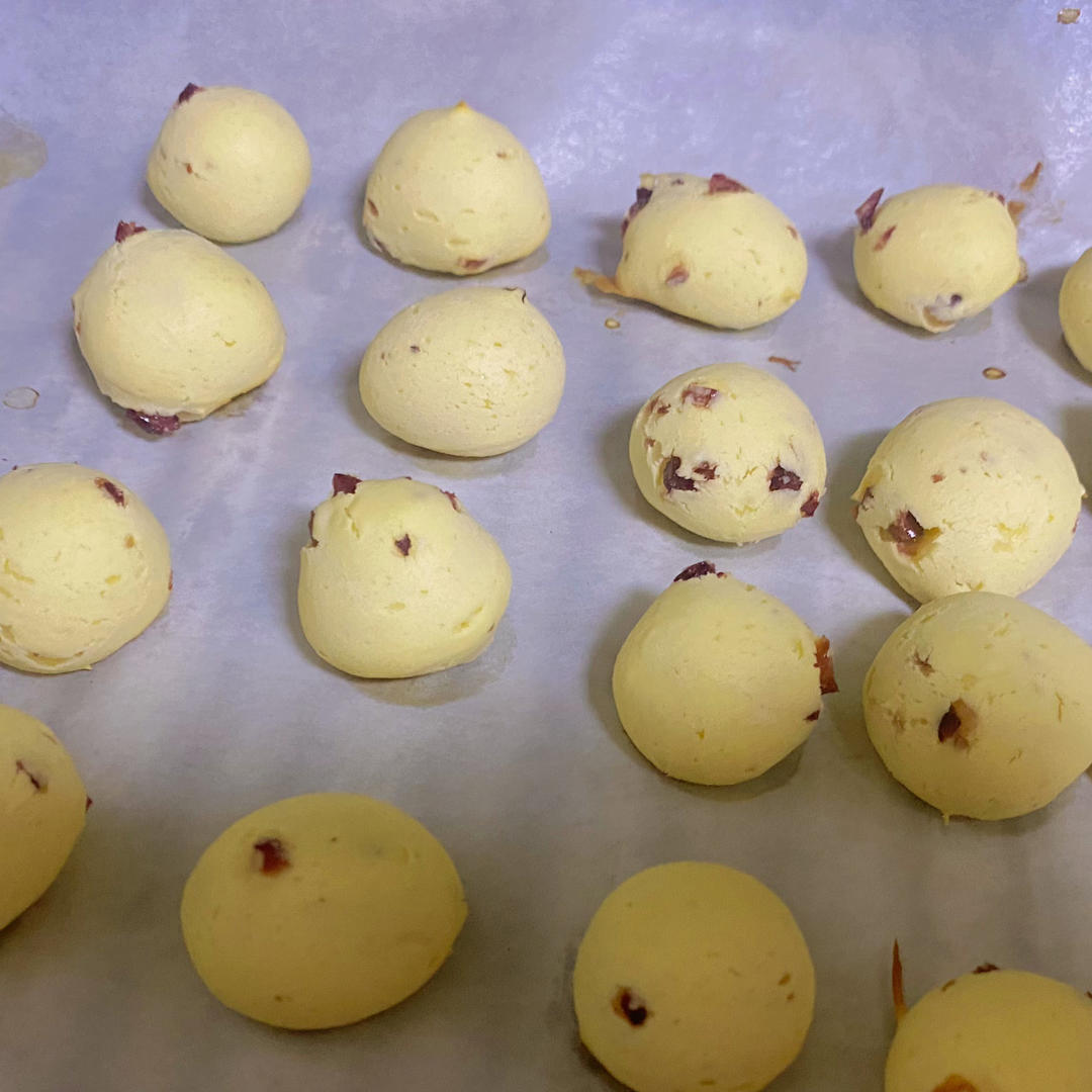 蔓越莓麻薯(无预拌粉)的做法