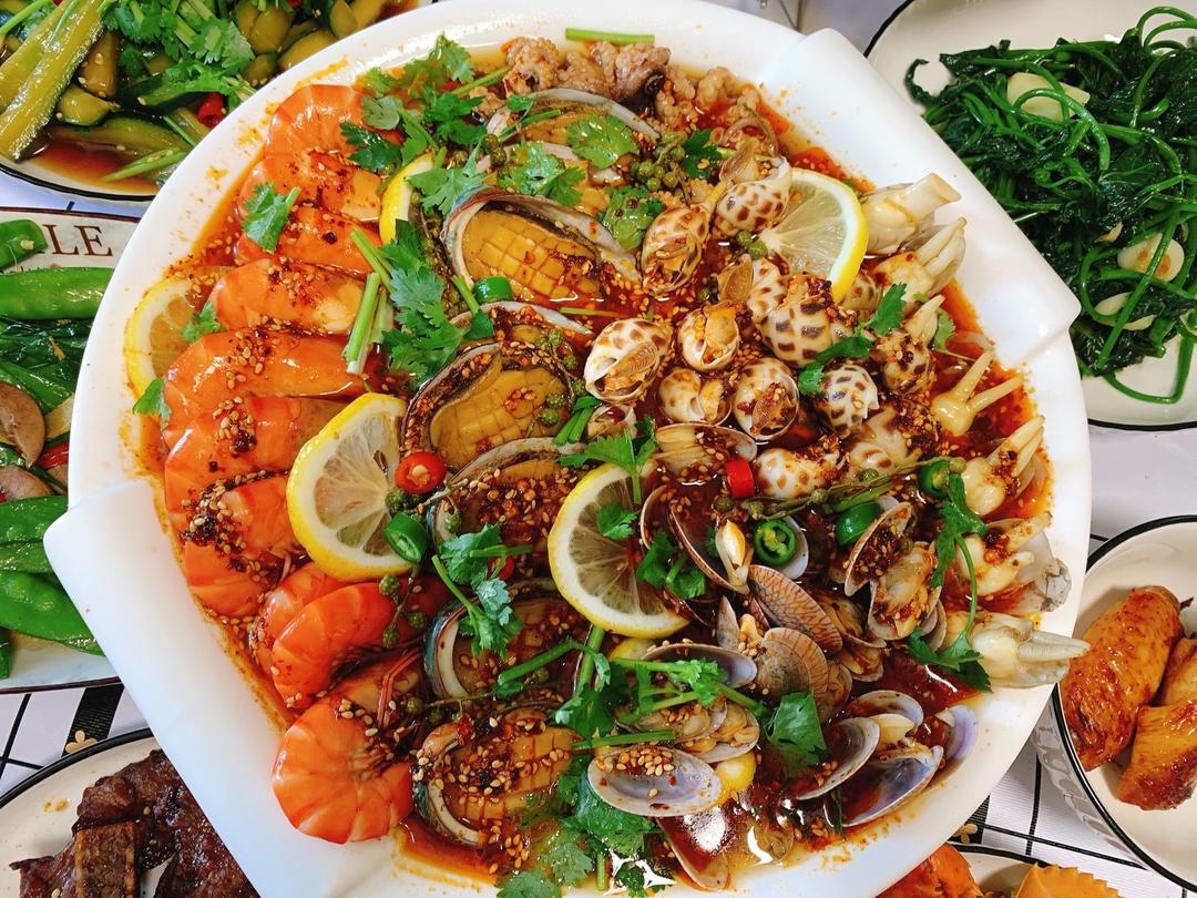 捞汁小海鲜的做法