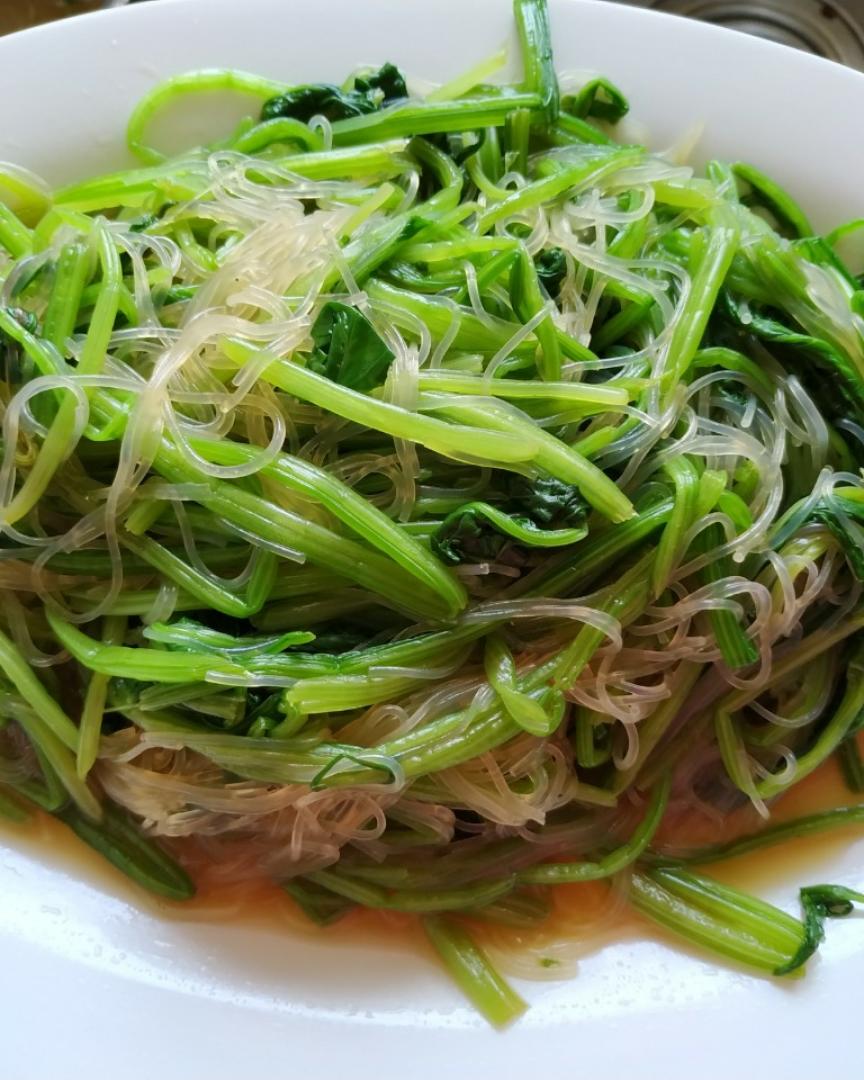 凉拌菠菜粉丝
