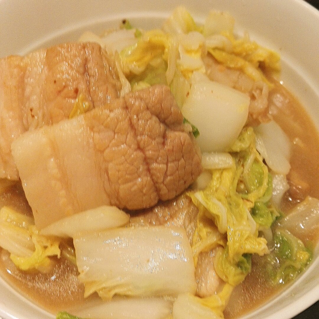 白菜炒肉