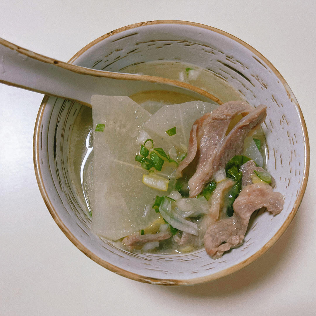 快速羊肉片汤