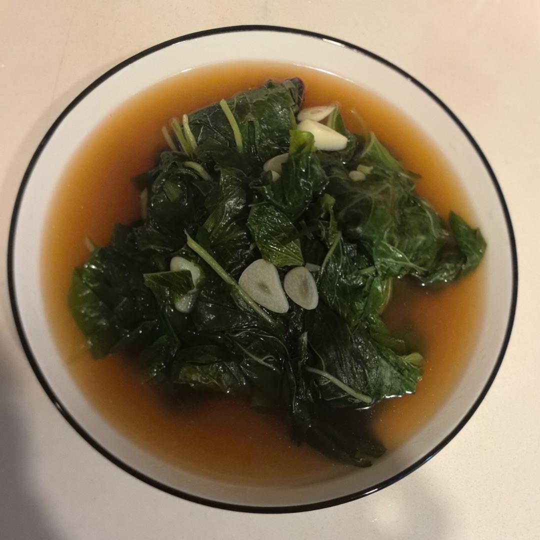 焖煮豆角豆叶