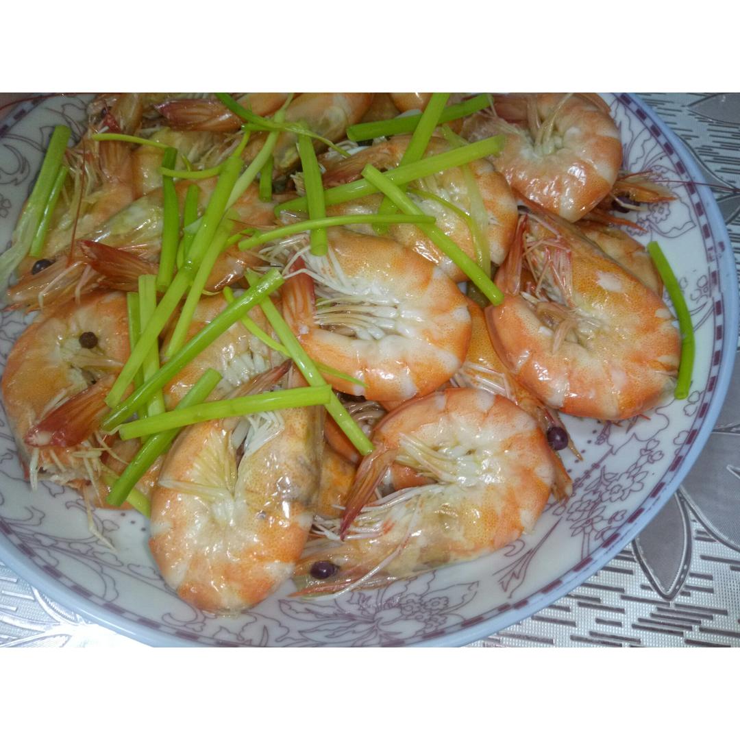 清水煮虾