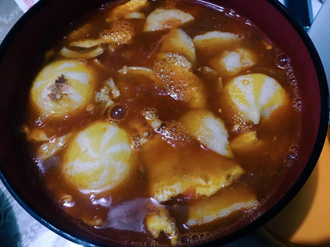 蕃茄丸子汤。