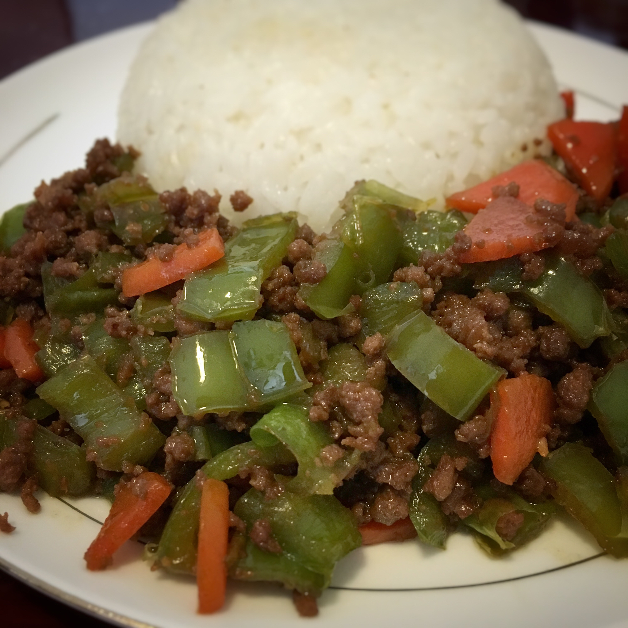 飘香青椒牛肉末