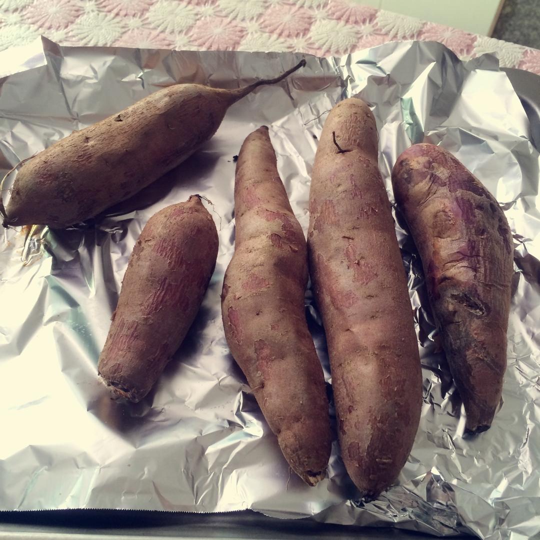 烤箱烤红薯