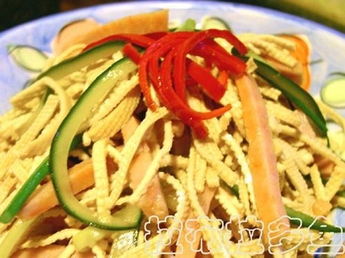 什锦拌豆腐丝的做法