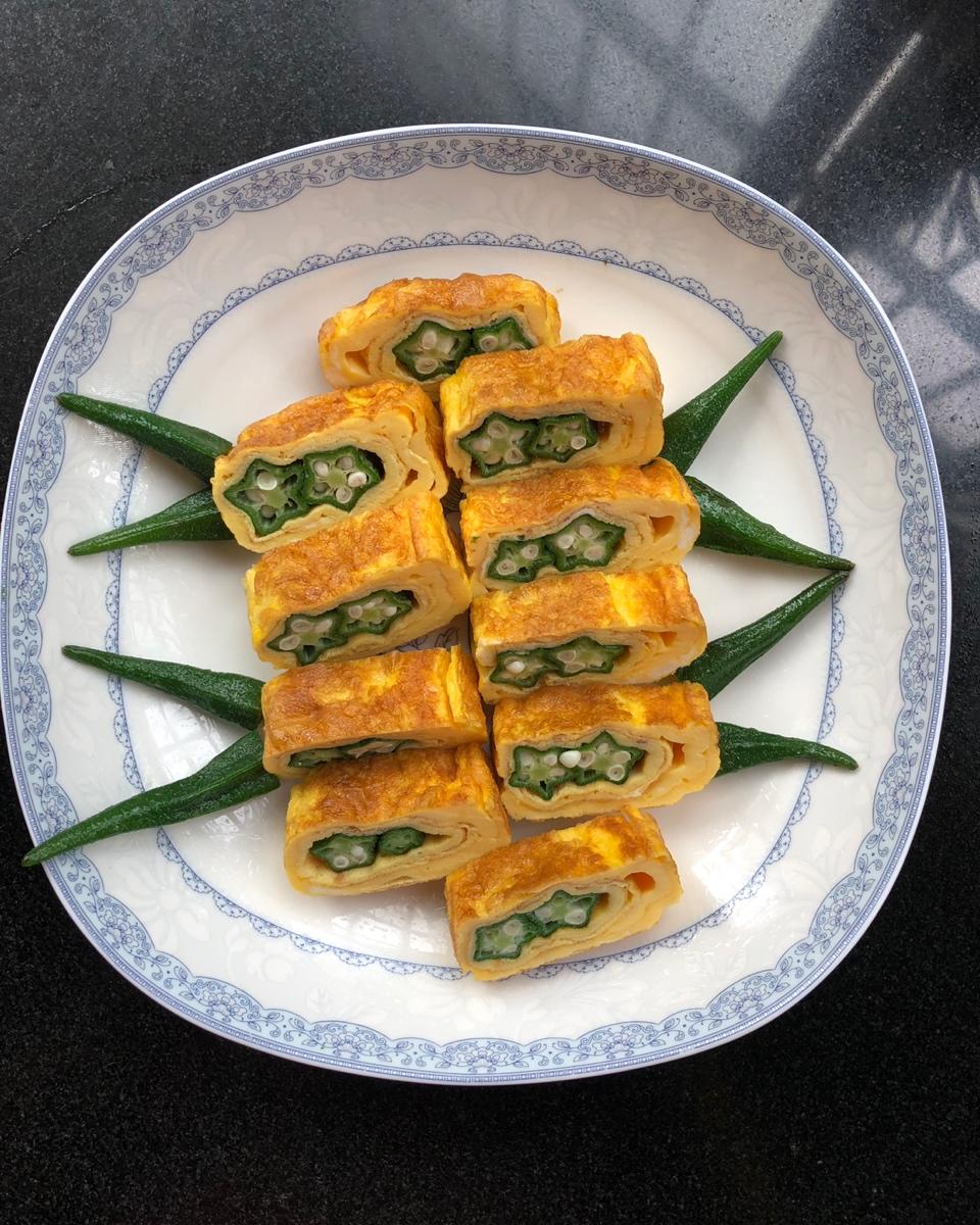 【花姐】秋葵厚蛋烧