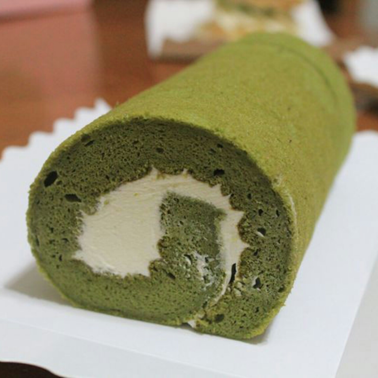 抹茶蜜豆蛋糕卷