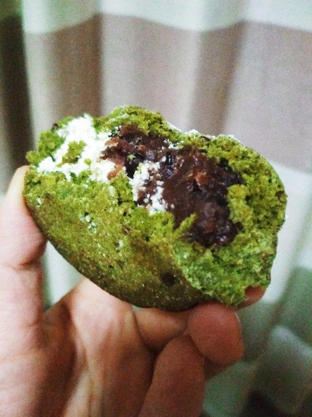 无糖无黄油低脂低卡抹茶红豆全麦面包（减脂版）