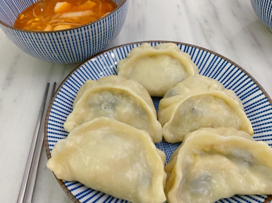 素馅烫面饺子