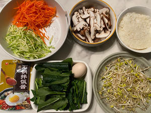 韩式拌饭(低脂高纤）的做法 步骤1
