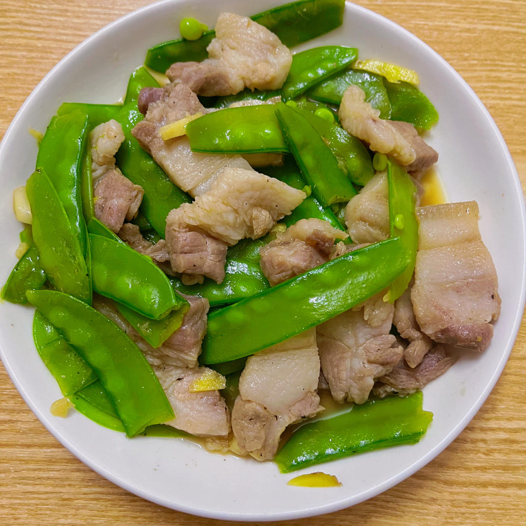 荷兰豆炒肉