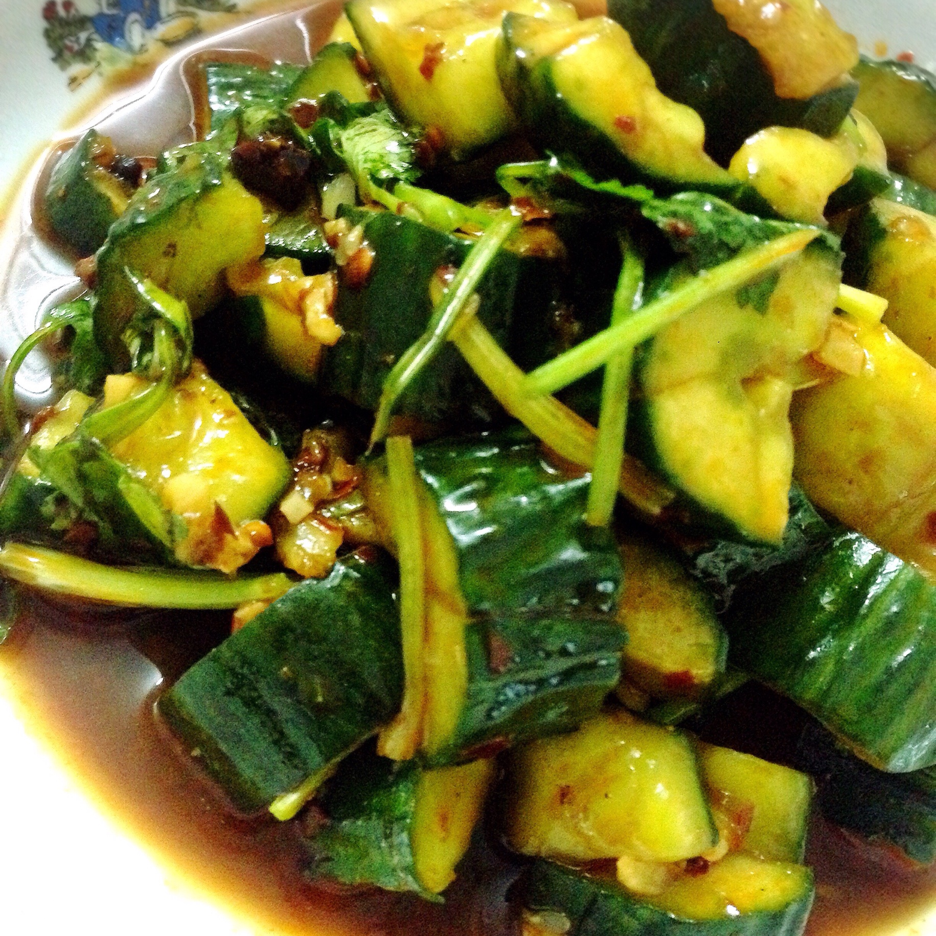 老番茄酱做的凉拌黄瓜