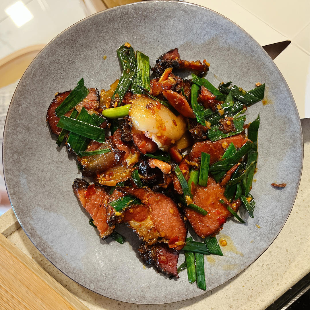 蒜苗炒腊肉