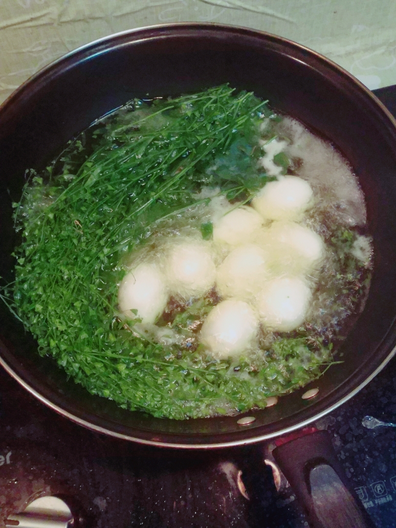 三月三🌸荠菜花煮鸡蛋的做法 步骤2