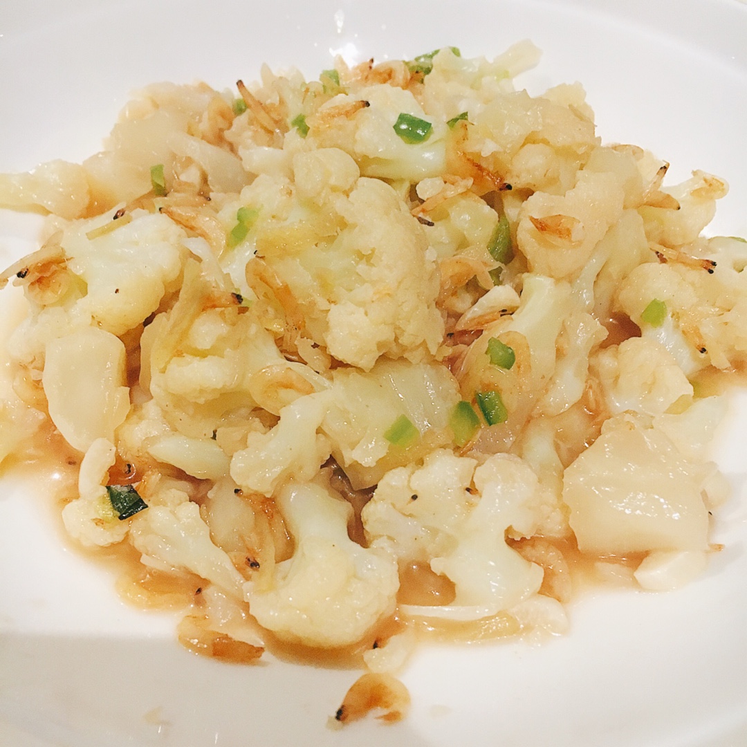 虾米焖菜花