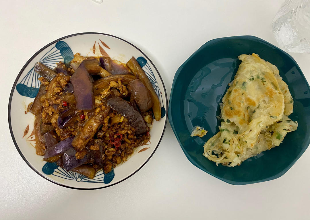 红烧肉沫茄子