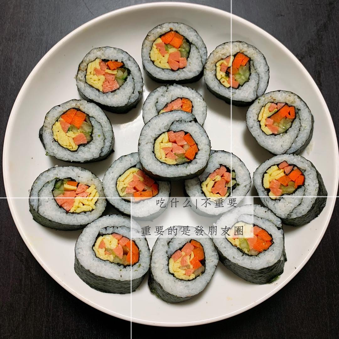 高颜值的紫菜包饭