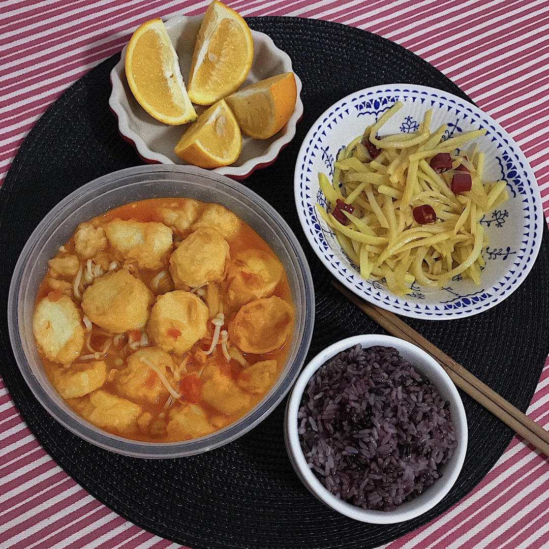 金针菇烧日本豆腐