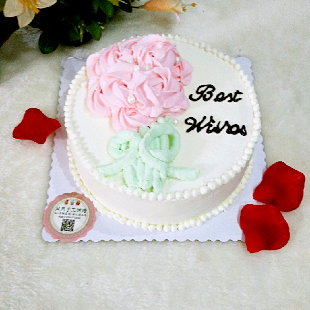 花束玫瑰蛋糕