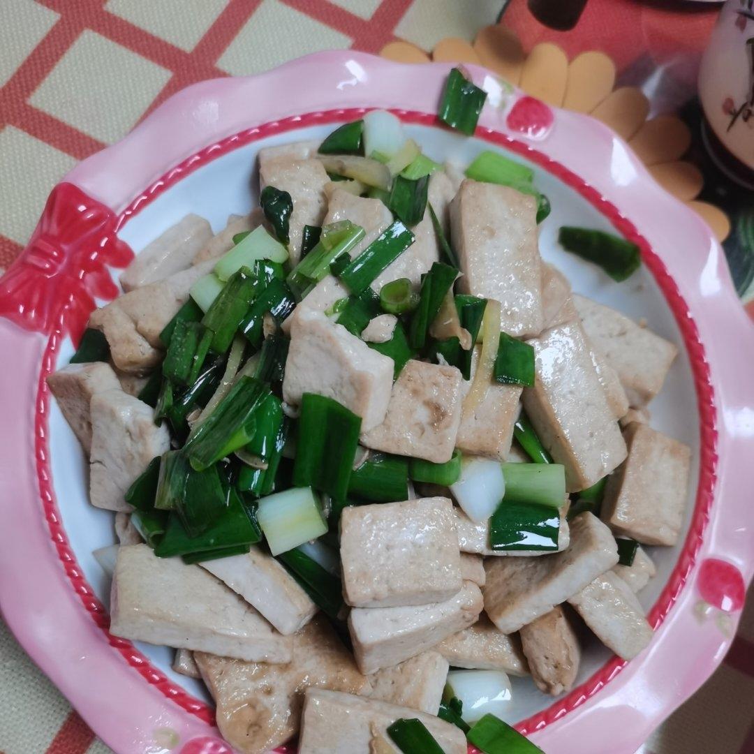 小葱炒豆腐