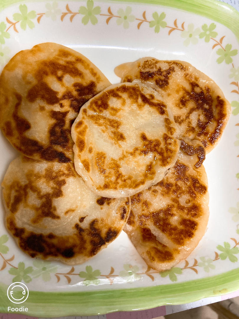 不用和面的【奶香糯米饼】