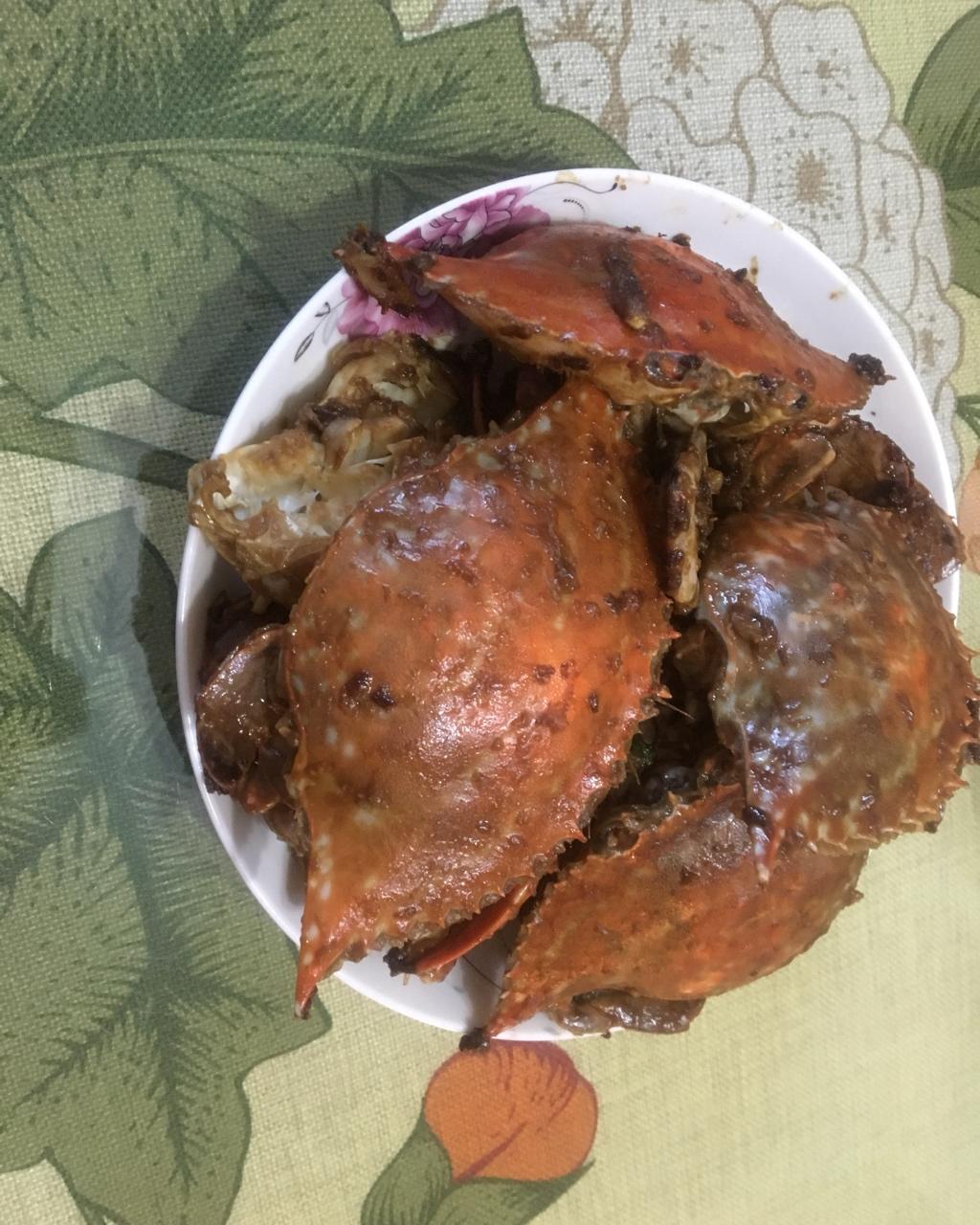 姜葱炒梭子蟹
