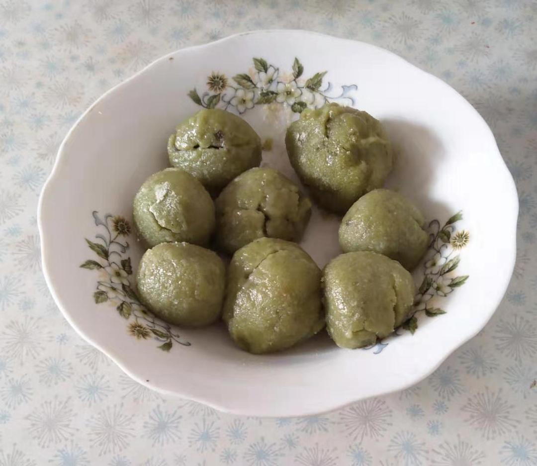 青汁元宵（素食）的做法