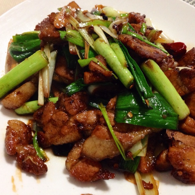 懒人版蒜苗炒肉