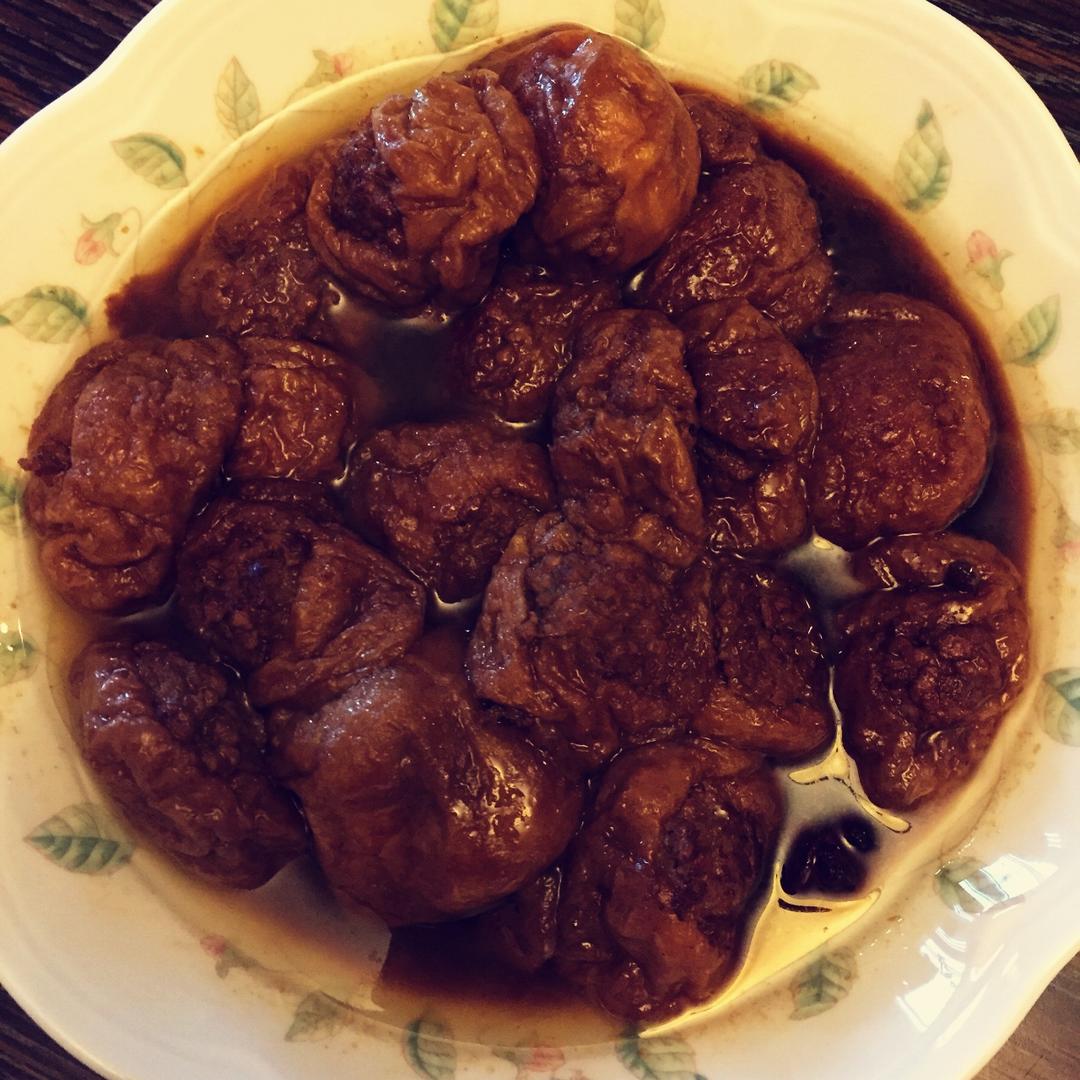 红烧油面筋塞肉