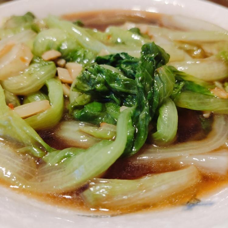 蒜蓉嫩生菜(可以放高汤)的做法