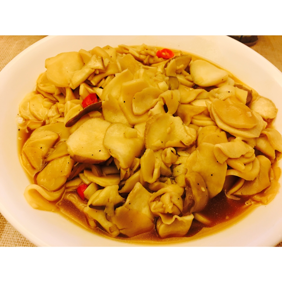 老丁的私房菜-美极杏鲍菇